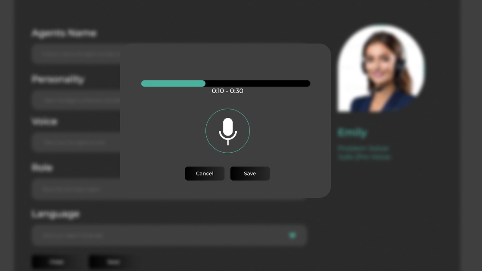 a voice in thirty seconds