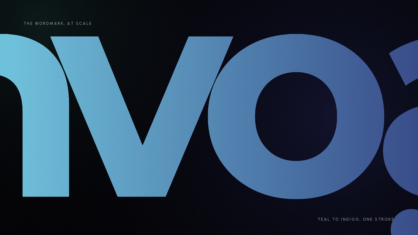 the wordmark, at scale
