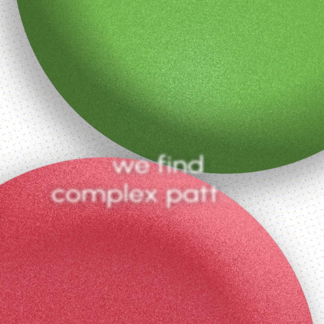 the shapes carry the line